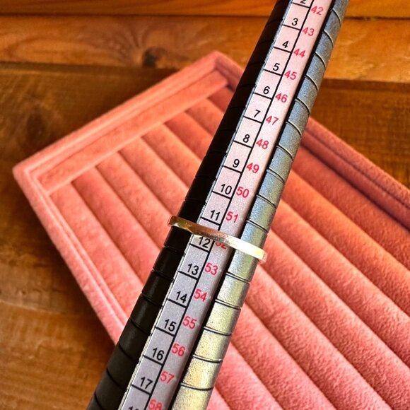 Sterling Silver Double Hearts Ring Size 6 Petite Simple Design 925 Stamped - Picture 10 of 11